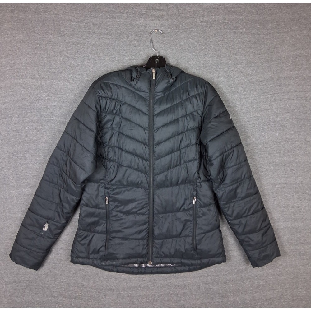 Columbia Womens Jacket Small Black Omni‎ Heat Puffer Gorp Hiking Camping